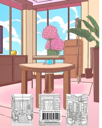 Interior Design Coloring Book achterzijde