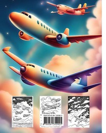 Planes in the Sky Coloring Book achterzijde
