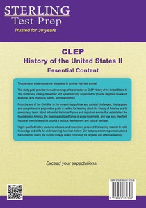 CLEP History of the United States II achterzijde