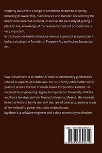 Introduction to Property Law in India achterzijde