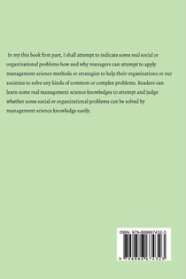 MANAGEMENT SCIENCE edition 2 achterzijde