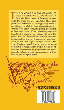 What is Propaganda? achterzijde