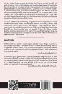Human Flourishing and Higher Education achterzijde