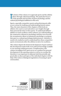 Handbook of Cultural Sports Psychology achterzijde