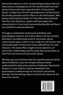 Narcissistic Abuse achterzijde