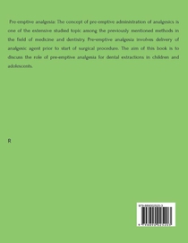 Pre-emptive analgesia for primary tooth extractions in children achterzijde