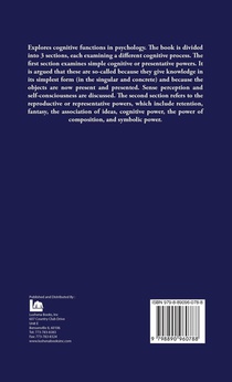 Psychology The Cognitive Powers achterzijde