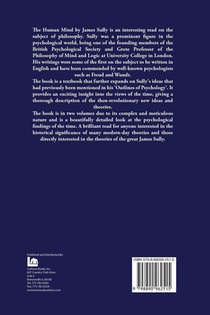 The Human Mind A Text-Book of Psychology Volume 1 of 2 achterzijde