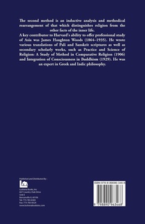 James Haughton Woods: Value of Religious Facts A Study of So achterzijde