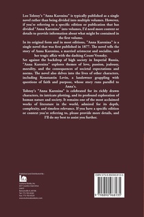 Anna Karenina Vol. 1 achterzijde