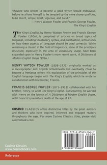 The King's English achterzijde