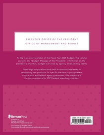 Budget of the U.S. Government, Fiscal Year 2025 achterzijde