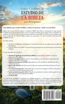 Guía y cuaderno de estudio de la Biblia para principiantes achterzijde
