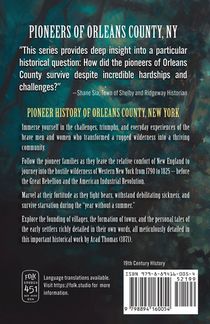 Pioneer History of Orleans County, New York (Annotated) achterzijde