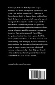 Dheeraj Mehrotra: ADHD Parenting achterzijde