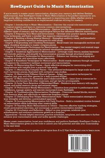 HowExpert Guide to Music Memorization achterzijde