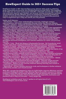 HowExpert Guide to 365+ Success Tips achterzijde