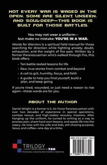 Words for Warriors achterzijde