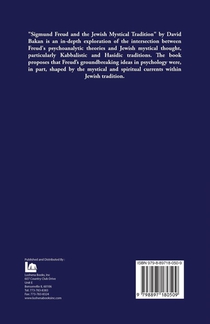 Sigmund Freud and the Jewish Mystical Tradition achterzijde