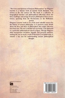 The Lives and Opinions of Eminent Philosophers achterzijde