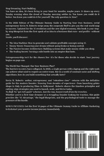 M Roberts, K: Ultimate Dummy Guide To Starting Your Own Busi achterzijde
