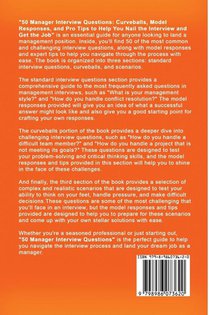 50 Manager Interview Questions achterzijde