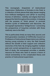 Snapshots of Instructional Supervision achterzijde