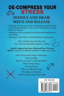 De-Compress Your Stress Doodle and Draw Write and Release achterzijde