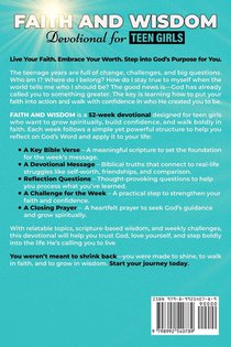 Faith and Wisdom -- Devotional for Teen Girls achterzijde