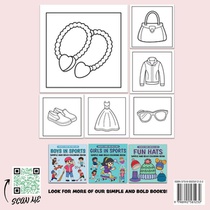 Fashion Vibes Simple and Bold Coloring Book achterzijde