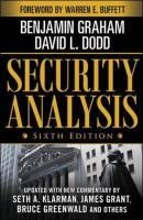 Security Analysis: Sixth Edition, Foreword by Warren Buffett voorzijde