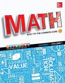 Glencoe Math, Course 1, Student Edition, Volume 1