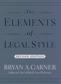 The Elements of Legal Style voorzijde