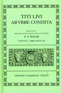 Livy Ab Urbe Condita Books XXXVI-XL