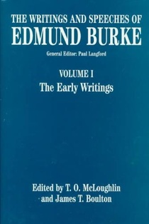 The Writings and Speeches of Edmund Burke: Volume I: The Early Writings voorzijde