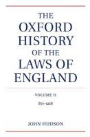 The Oxford History of the Laws of England Volume II voorzijde