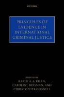 Principles of Evidence in International Criminal Justice voorzijde