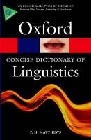 The Concise Oxford Dictionary of Linguistics voorzijde