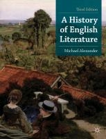 A History of English Literature voorzijde