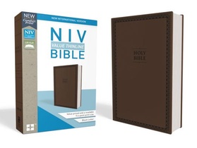 Zondervan: NIV, Value Thinline Bible, Imitation Leather, Bro