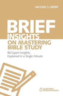 Brief Insights on Mastering Bible Study voorzijde