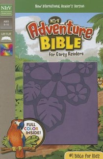 NIrV, Adventure Bible for Early Readers, Leathersoft, Purple, Full Color voorzijde