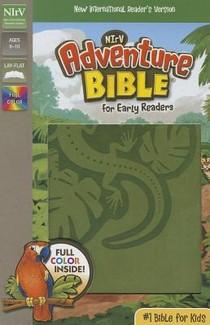 NIrV, Adventure Bible for Early Readers, Leathersoft, Green, Full Color voorzijde