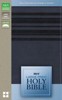 NIrV, Holy Bible, Large Print, Leathersoft, Blue