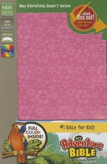 NIrV, Adventure Bible for Early Readers, Leathersoft, Pink, Full Color voorzijde