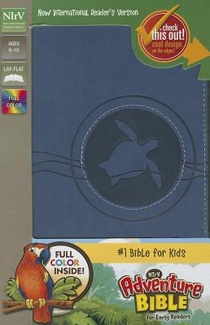 NIrV, Adventure Bible for Early Readers, Leathersoft, Blue, Full Color voorzijde