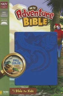 NKJV, Adventure Bible, Leathersoft, Blue, Full Color