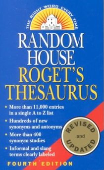 Random House Roget's Thesaurus voorzijde