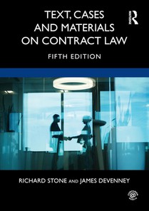 Text, Cases and Materials on Contract Law voorzijde