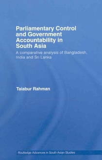 Parliamentary Control and Government Accountability in South Asia voorzijde